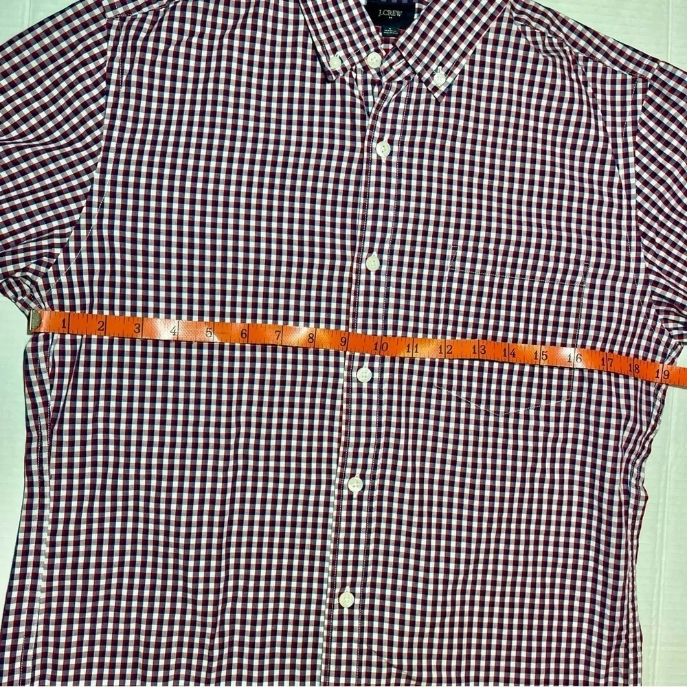 J. Crew Checkered Cotton Shirt Mens Small Button Down Long Sleeve
